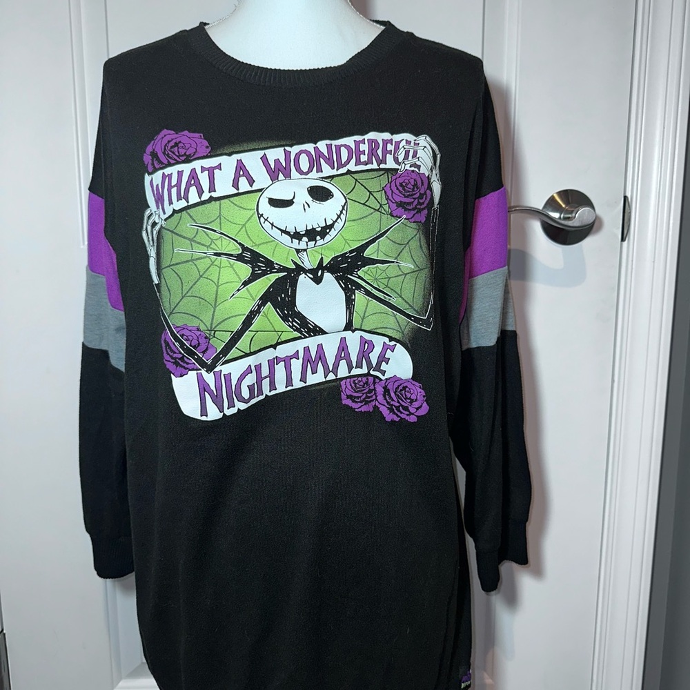 Black and Purple Graphic Women's Top